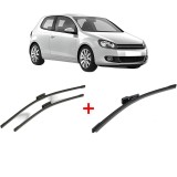 Cumpara ieftin Set 3 stergatoare Volkswagen GOLF VI (5K1) 2008 - 2013, pentru parbriz si luneta , Bosch Aerotwin
