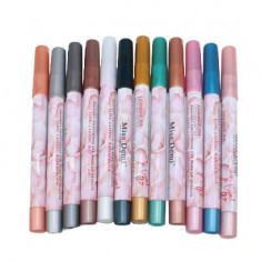 Set 12 creioane ochi waterproof, Miss Demi, Je T'aime