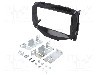 Rama adaptoare, 2 DIN, Citro&euml;n, Peugeot, Toyota, negru luciu, ACV - 381040-15