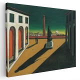 Tablou pictura Piata de Giorgio de Chirico 2149 Tablou canvas pe panza CU RAMA 40x60 cm