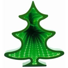 Figurina luminoasa Bradut, efect tunel infinit, 56 LED-uri, 22 cm