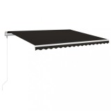 Cumpara ieftin Copertina retractabila automat, antracit, 400x350 cm