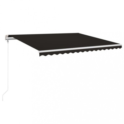 Copertina retractabila automat, antracit, 400x350 cm foto