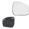 Geam oglinda exterioara cu suport fixare Land Rover Discovery/Lr4 (Taa), 2014-12.2016, Discovery, 11.2016-, Dreapta, incalzita; geam convex; cromat,