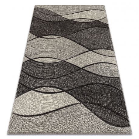 Covor Feel 5675/16811 Valuri gri si antracit si crem, 80x150 cm