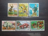 COMORE 1976-ANIMALE PROTEJATE-SERIE CTO, Stampilat