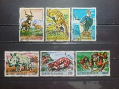 COMORE 1976-ANIMALE PROTEJATE-SERIE CTO