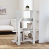 VidaXL Bibliotecă/Separator cameră, alb, 100x30x123,5 cm
