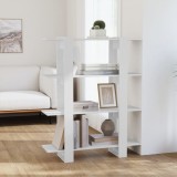 VidaXL Bibliotecă/Separator cameră, alb, 100x30x123,5 cm