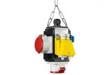 Distribuitor de energie suspendat cu 2 prize trifazice 400V 5 poli 16A IP44 si 2 prize monofazice schuko 16A IP44 cu conexiune la aer comprimat si con