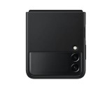 HUSA Smartphone Samsung, pt Galaxy Z Flip3, tip back cover (protectie spate), piele, ultrasubtire, negru, &quot;EF-VF711LBEGWW&quot;