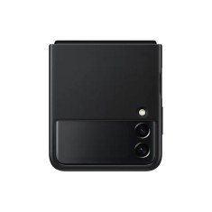 HUSA Smartphone Samsung, pt Galaxy Z Flip3, tip back cover (protectie spate), piele, ultrasubtire, negru, &quot;EF-VF711LBEGWW&quot;