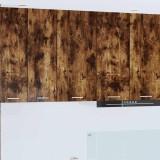 vidaXL Dulap suspendat Riga Stejar afumat și alb 40 x 31 x 80 cm 884262