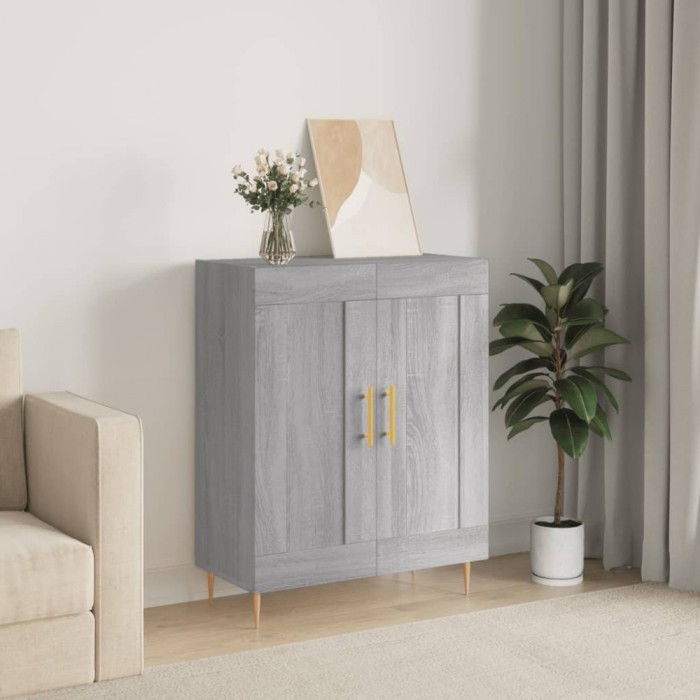 vidaXL Servantă, gri sonoma, 69,5x34x90 cm, lemn compozit 830186