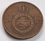 Brazilia, 20 Reis 1869, America Centrala si de Sud