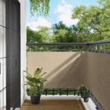 vidaXL Ecran de balcon Bej 100 x 500 cm Material Oxford 42030680