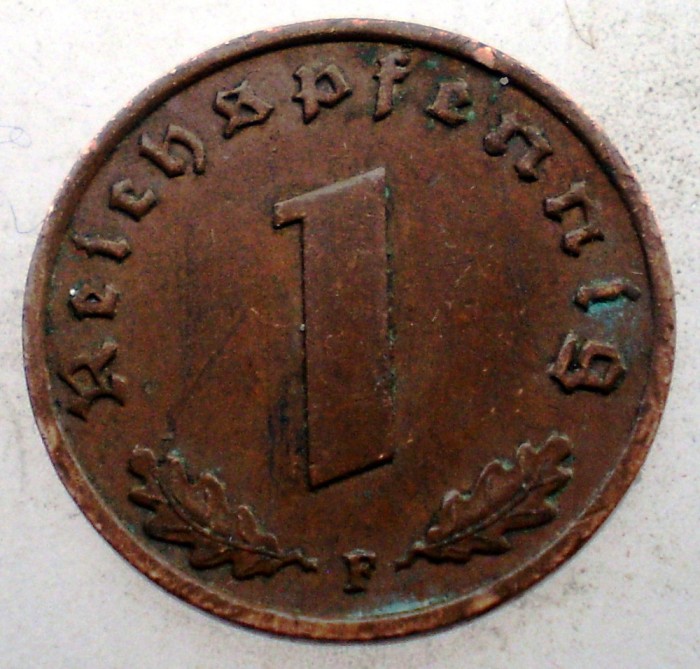 2.423 GERMANIA 1 REICHSPFENNIG 1937 F