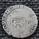 Franta 1/8 ecu 1585 L (Bayonne) argint Henric lll, Europa