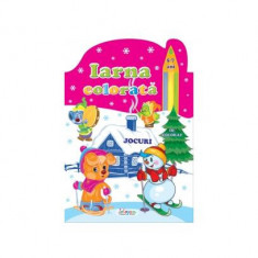 Iarna colorată, 5-7 ani. Jocuri de colorat - Paperback brosat - *** - Erc Press