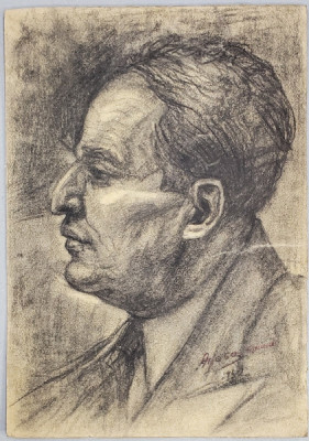 Profil de barbat - Ilie Arjoca (1896-1967) foto