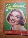 revista confidences (secrete) 10 martie 1939 -limba franceza,moda,machiaj,retete