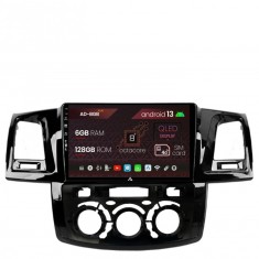 Navigatie Toyota Hilux (2008-2014) Clima Manuala, Android 13, B-Octacore 6GB RAM + 128GB ROM, 9 Inch - AD-BGB9006+AD-BGRKIT082