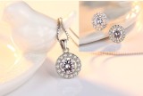 Cumpara ieftin Set cercei si colier din argint S925 in stil clasic Set358A, Argintboutique