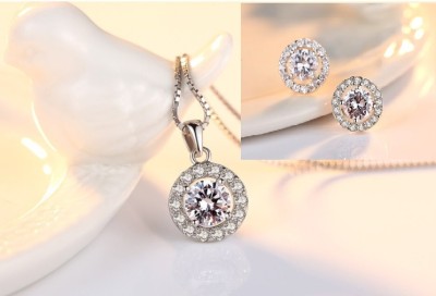 Set cercei si colier din argint S925 in stil clasic Set358A foto