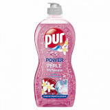 Detergent Lichid Pentru Vase, Pur, Power Perls, Rodie si Flori de Portocal, 450 ml