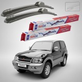Cumpara ieftin Ștergătoare Mitsubishi Pajero III (V6_W, V7_W) 2000-2007 | Set Față Flat &ndash; TeamCar&reg;