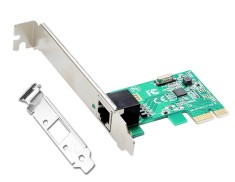 Placa Retea Gigabit Ethernet, Active, internet 10/100/1000M, PCI-e, 1Gb, chip rtl8168e, low profile bracket inclus foto