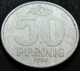 Cumpara ieftin Moneda 50 PFENNIG A - RD GERMANA / GERMANIA DEMOCRATA, anul 1958 * cod 2497, Europa