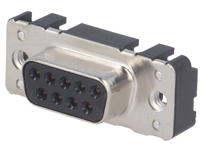 Conector Soclu Mamă D-Sub 9 PIN THT