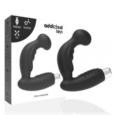 ADDICTED TOYS - PROSTATIC VIBRATOR RECHARGEABLE MODEL 3 - BLACK foto
