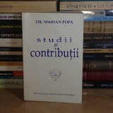 DR. MARIAN POPA - STUDII SI CONTRIBUTII , EDITURA ASOCIATIEI PSIHIATRILOR LIBERI , 2003 , DEDICATIE *