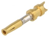 Pin Mamă Alamă Nichelat pentru Lipire 20-18AWG