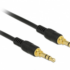 Cablu audio jack stereo 3.5mm (pentru smartphone cu husa) T-T 1m negru, Delock 85547
