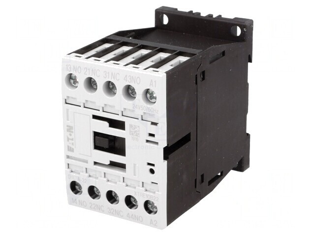 Contactor 4P NCx2 NOx2 24VAC 4A pentru șină DIN