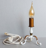 Lampa metalica stilizata Art Nouveau, functionala cu bec ornamental