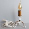 Lampa metalica stilizata Art Nouveau, functionala cu bec ornamental