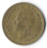 Monedă Spania una peseta 19675