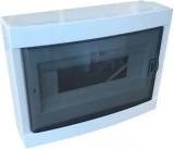 Tablou sigurante ingropat cu 12 module, culoare alb, dimensiuni 285x223x110 mm