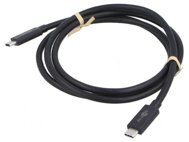 Cablu USB-C negru 1,2m