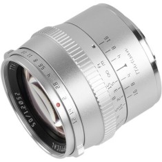 Obiectiv manual TTArtisan 50mm F1.2 silver pentru Canon EOS-M Mount DESIGILAT
