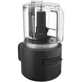 Tocator fara fir KitchenAid Go 5KFCR531BM, cu baterie inclusa, 1,18L, autonomie 25 minute, lama multifunctionala din inox, Negru mat