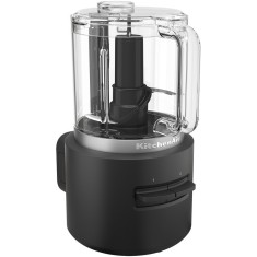 Tocator fara fir KitchenAid Go 5KFCR531BM, cu baterie inclusa, 1,18L, autonomie 25 minute, lama multifunctionala din inox, Negru mat