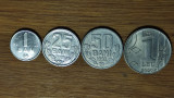 Moldova -set de colectie- 1 ban 2004 + 25 50 bani + 1 leu 1993 - 2020 aUNC/UNC, Europa
