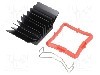 Radiator extrudat, aluminiu, 27mm x 27mm, neagra, Advanced Thermal Solutions - ATS-51270K-C1-R0