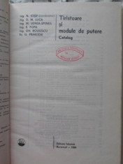 TIRISTOARE SI MODULE DE PUTERE CATALOG-N. IOSIF, D.M. LUCA, M. UDREA-SPENEA, E. POPA, GH. BOULESCU, G. PRIMEJDIE foto