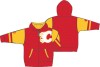 Calgary Flames hanorac cu glugă pentru copii Faceoff Colorblocked Fleece Full-Zip - Dětsk&eacute; L (13 - 14 let)